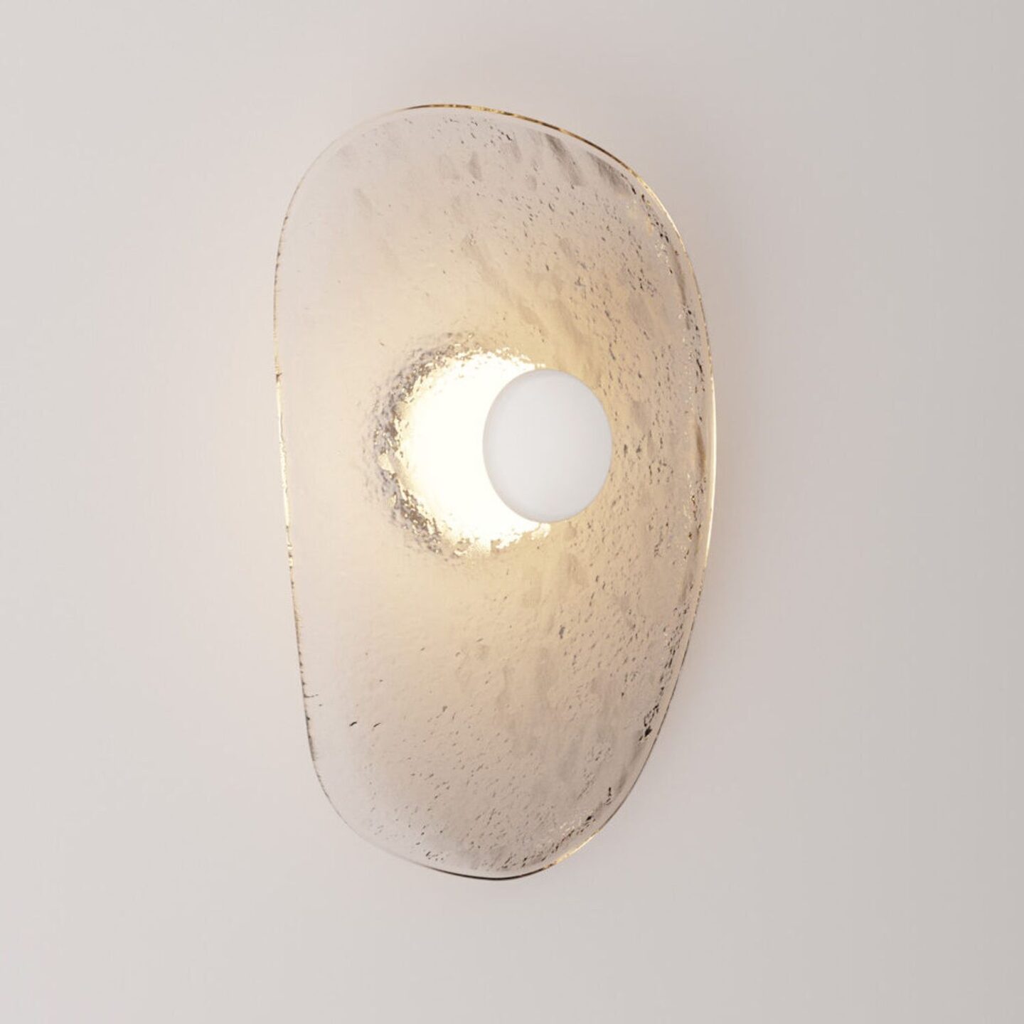 Isle Sconce Tall Clear & Shoji White
